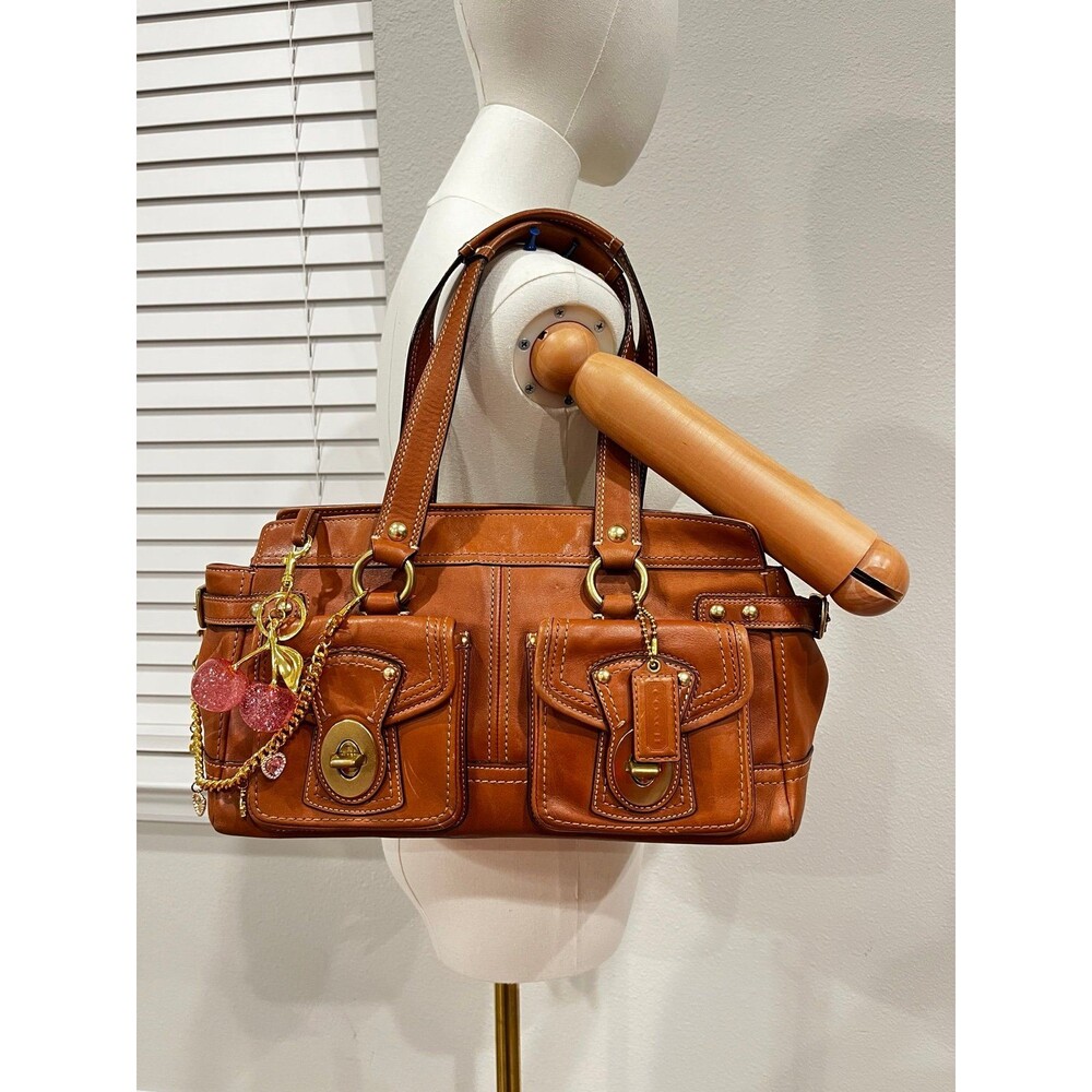 Coach Brown Leather legacy Shoulder Bag